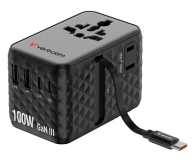 Verbatim Charge 'n' Travel 100W Adapter with retractable cable black - 1484042 - zdjęcie 1